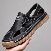 Χαμηλού Κόστους Υπαίθριες σάντες-Ανδρικά καφέ slip-on σανδάλια εξωτερικού χώρου με ελαστικά λουράκια και αναπνεύσιμο mesh επάνω μέρος για καλοκαιρινές περιπέτειες