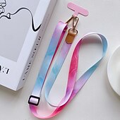 お買い得  その他のスマホケース-新しい調節可能な携帯電話ストラップ、長いクロスボディストラップ、バック可能なショルダーストラップ、吊り下げチェーン、レトロパターンの吊り下げネック、幅広の布ストラップ