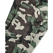 cheap Cargo Pants-Men&#039;s Cargo Pants Trousers Camo Pants Elastic Waist Drawstring Multi Pocket Camouflage Wearable Outdoor Daily Camping &amp; Hiking Fashion Classic Green Gray