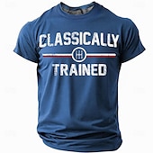 お買い得  メンズおもしろTシャツ-男性用クラシック訓練を受けたマニュアルギアシフト運転グラフィックショートスリーブTシャツ