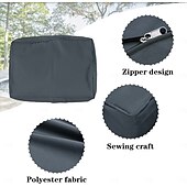 economico Copertura per Cuscini da Patio-Set di 14 fodere per cuscini impermeabili da esterno per patio, adatte a divani componibili in vimini e rattan da 6 posti, include 8 schienali e fodere per cuscini da patio resistenti allo sbiadimento