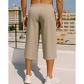 levne Běžecké kalhoty a legíny-Pánské Běžecké kalhoty Capri Koşu Pantolonları Elastický pas Capri kalhoty Sporty a outdoor Ležérní Lehká váha Prodyšné Tenis Běhání Běh Běžný sportovní oblečení Sportovní oděvy Jednobarevné Čern