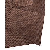 levne Gilety-Pánské Kamizelka Vesta Dovolená Párty Obchod Módní Na běžné nošení Jaro Podzim Knoflíky Kapsy Polyester Kordura Pohodlné Pevná barva Jednořadové sako s jedním knoflíkem Do V Běžný Tmavěhnědá Čern