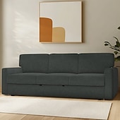 cheap Sofa Cover-Sofa Cover Suitable For BÅRSLÖV Sofa Solid Color Quilted Polyester Slipcovers