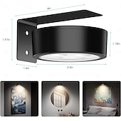 economico luce dell&#039;armadio-luci per quadri da parete, luci magnetiche a batteria per poster con 3 temperature di colore &amp;12 luci da parete RGB con timer dimmerabile e telecomando, per pittura, decorazione per cornice espositiva