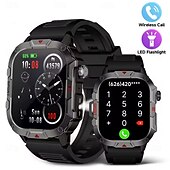 baratos Smartwatch-Relógios inteligentes esportivos c40pro com tela ultra grande, assistente de voz e controle de música, relógio inteligente com mostrador personalizado, relógios de pulso