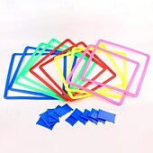 cheap Outdoor Activity-10pcs Jump Rope Block-Durable Plastic Suitable for Outdoor Fun and Agility Training in Backyard Garden and Park