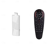 baratos Boxes de TV-Novo dongle mini tv stick h96 max rk3518 2025, caixa de tv inteligente android 14, 2gb, 16gb, 8gb, wifi6 bt, 4k hd, reprodutor de mídia com voz do Google, controle remoto por giroscópio, decodificador