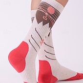 abordables Accesorios para deportes y aire libre-1 Par Mujer calcetines de lana merino Calcetines de senderismo Calcetines para correr Mantiene abrigado Transpirable Anti ampollas Grueso Invierno Al aire libre tripulación media Retazos Lana Merina