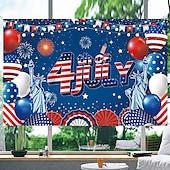olcso július 4-e-Amerikai zászló csillagok lufi július 4-i patrióta függetlenségi napi fényképező háttér veteránok napjára bál születésnapi parti dekorációs eszközök stúdiófotózás kellékei