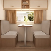 abordables Funda de sofá-Fundas de cojín elásticas para comedor de RV de 2 piezas, fundas de cojín de sofá en forma de T, fundas elásticas para asientos de caravana, protección de muebles de RV duradera y fácil de instalar
