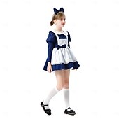 abordables Costumes pour filles-Alice au pays des merveilles Conte de Fées Alice Robe Costume Personnages de contes de fées Douce Lolita Cosplay de Film for Fille Enfant Halloween Carnaval Journée mondiale du livre Performance