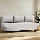cheap Sofa Cover-Sofa Cover Suitable For ÄLVDALEN Sofa Solid Color Quilted Velvet Slipcovers