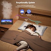 abordables 123496-1 cheminée à simulation de flamme rétro, humidificateur silencieux, machine d&#039;aromathérapie, lumière d&#039;ambiance colorée, interrupteur de synchronisation à trois niveaux, télécommande de type C, prise