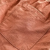 levne Klasický-Pánské Kraťasy Lněné šortky Letní šortky Plážové šortky Kapsy Šňůrky Elastický pas Bez vzoru Pohodlné Prodyšné Krátký Dovolená Plážové Havajské Cikánský Černá Námořnická modř