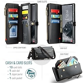abordables Coques Samsung-téléphone Coque Pour Samsung Galaxy S25 Ultra A55 A35 A25 A15 5G A72 A52 A32 A22 A12 S10 Plus Étui Portefeuille avec Lanière Avec Dragonne Support TPU faux cuir