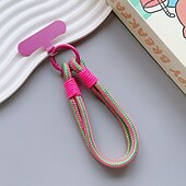 お買い得  その他のスマホケース-新しいクリエイティブなドーパミンカラーの電話ケースチェーン、ユニバーサルで多用途なバッグ、ハンドヘルドチェーン、耐久性があり持ち運びやすく、紛失防止の厚手の短いロープ