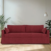 preiswerte Sofabezug-Sofabezug passend für Hyltarp-Sofa, einfarbig, gesteppte Polyester-Schonbezüge