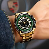preiswerte Mechanische Uhren-FORSINING Herren Mechanische Uhr Luxus Großes Ziffernblatt Außenbereich Geschäft Automatische Selbstaufzug leuchtend Kalender Datum Edelstahlband Beobachten