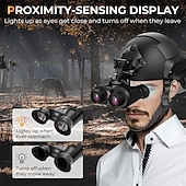Недорогие Экшн-камеры-3D VR ультра HD бинокль ночного видения для взрослых - 8K с автоматическим пробуждением, инфракрасный, перезаряжаемый через USB, 6-кратный оптический зум, большой объектив 25 мм, идеально подходит для