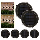 economico Applique per esterni-1 lampada da parete solare impermeabile per esterni con 5 fasci LED, illuminazione per cortile, giardino, recinzione, balcone, scala