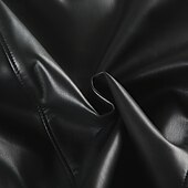 cheap Furs &amp; Leathers-Women&#039;s Casual Jacket Warm Comfortable Buttons Fur Collar Fashion Plain Holiday Going out Weekend Single Breasted Regular Turndown Regular Fit Long Sleeve Outerwear Black Fall Winter