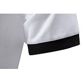 economico Polo Classico da Uomo-Per uomo Polo in Cotone Maglia da golf Casuale Sportivo Bavero Colletto Polo a Coste Manica Corta Moda Essenziale Semplice Classico Estate Primavera Vestibilità aderente Nero Bianco Giallo Rosso Polo