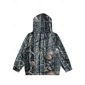 billiga Pojkens 3D Vision &amp; Geometri-Pojkar 3D Träd Huvtröja Långärmad Vår Höst Mode Streetwear Barn 4-12 år Huva Utomhus Ledigt Dagligen Normal