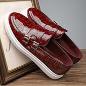 abordables Baskets-Mocassins en similicuir tressé jaune pour homme avec brides à double boucle, chaussures décontractées à enfiler pour les sorties estivales, les voyages et le quotidien