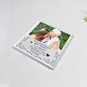 Χαμηλού Κόστους Δώρα-εξατομικευμένη αναμνηστική πλάκα με προσαρμοσμένη φωτογραφία, ακρυλικό δώρο συλλυπητηρίου για την απώλεια της μαμάς ή του μπαμπά, εσωτερική εξωτερική ανθεκτική διακόσμηση τραπεζιού, εγκάρδιος φόρος