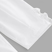 baratos Retrô-Homens Calças de linho Calças Calça verão Calças largas Calças Cropped Cintura elástica Com Cordão Côr Sólida Tecido Conforto Respirável Mimolet Casual Diário Feriado Férias Moda Preto Branco Sem