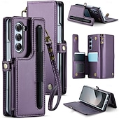 economico Cover Samsung-telefono Custodia Per Samsung Galaxy Z Fold 6 Custodia a Flip Cavalletto Resistente agli urti TPU Pelle PU