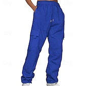 cheap Sweatpants-Men&#039;s Athletic Pants Sweatpants Trousers Pocket Drawstring Elastic Waist Plain Comfort Sports Outdoor Daily Fashion Casual Black Yellow Micro-elastic