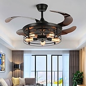 cheap Ceiling Fan Lights-5-Light 107 cm Island Design Ceiling Fan Metal Painted Finishes Vintage 110-120V 220-240V