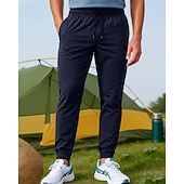 Недорогие Беговые штаны и леггинсы-Муж. Брюки для бега Эластичный пояс Брюки Для занятий спортом Повседневные Осень Быстровысыхающий Легкость Дышащий Теннис Бег Стандартный Спортивная одежда Спортивная одежда Однотонный