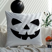 olcso Díszpárnahuzatok-1 db bársony párnahuzat, halloween négyzet alakú, hagyományos klasszikus