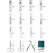 abordables Baignade et soins personnels-Ensemble de ciseaux à ongles 15 pièces Kit de coupe-ongles professionnel Ensemble de manucure avec étui en cuir portable, kit de toilettage de manucure et de pédicure en acier inoxydable Ensemble de