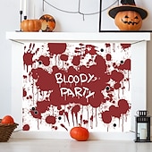 levne halloweenské nástěnné tapisérie-Halloweenská pochoutka do kufru auta, dekorace auta s duchy, halloweenské dekorace, halloweenská látková dekorace auta, halloweenská dekorace do kufru auta, dekorace s duchy a dýní, tapeta na zeď