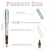preiswerte Bürobedarf-17 teile/satz ewige bleistift unendliche bleistift technologie tintenlosen metall stift magie bleistift zeichnung ist nicht leicht zu brechen gerade bleistift