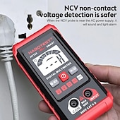 ieftine Unelte de măsurare-Multimetru digital inteligent ht123, tester de măsurare a rezistenței de tensiune AC/DC, multimetru electric ncv cu iluminare de fundal