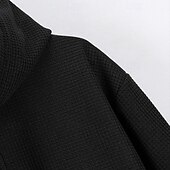 baratos hoodies básicos dos homens-Homens Moletom com zíper Moletom Moletom Zip Preto Branco Azul Cáqui Cinzento Com Capuz Tecido Quarter Zip Desportos e Ar livre Casual Diário Roupa de rua Legal Roupa de Esporte Todas as Estações