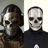 levne Halloween maska a rekvizity-Halloweenská vojenská taktická maska lebky pro dospělé, realistické strašidelné kostýmy, latexová maska na obličej, vojenská taktická maska lebky na halloweenskou párty