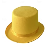 abordables Sombreros de fiesta-Sombrero de mago para espectáculos, sombrero Lincoln, sombrero alto de espectáculo, sombrero de jazz retro de 13 cm, estilo británico, combinable.