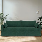 preiswerte Sofabezug-Sofabezug passend für Hyltarp-Sofa, einfarbig, gesteppte Polyester-Schonbezüge