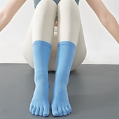 cheap Yoga Socks-Women Non-slip Dispensing Five Toes anti-odorant anti-friction Sweat-absorbent Floor Socks For Pilates Dance