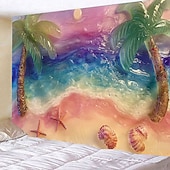 Strand Palme hängende Wandteppich Wandkunst große Wandteppich Mural Dekor Fotohintergrund Decke Vorhang Wohnraum Schlafzimmer Dekoration preiswerte Landschaftsteppich-Strand Palme hängende Wandteppich Wandkunst große Wandteppich Mural Dekor Fotohintergrund Decke Vorhang Wohnraum Schlafzimmer Dekoration