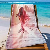 voordelige Dekens &amp; dekentjes-Zachte en absorberende strandhanddoek - lichtgewicht, snel drogend, zandvrij ontwerp voor strand, zwembad en reizen