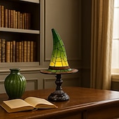 Недорогие Декоративные огни-1 шт. ретро смоляная шляпа ведьмы светильник уникальный ночной светильник для спальни прикроватный светильник атмосфера праздника Хэллоуин декоративный светильник usb-разъем