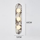 billige Vegglamper for innendørsbruk-Innendørs vegglampe LED 5w Liner-design Marmor Stue Soverom Metall Vegglamper Vegglamper til Soverom Bad