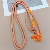 economico Lanyards e cinturini da polso per telefono-Nuovo telefono cellulare con ciondolo a forma di cartone animato, corda per appendere tracolla regolabile, etichetta stampata da donna, corda per appendere all&#039;aperto, viaggio, arrampicata, corda